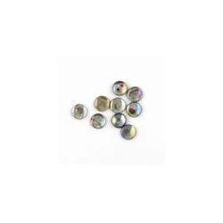 AussieSuperStore Jewellery Making Supplies Black AB Bead Shell Disc 10mm (in 4 colours) Bead Shell Disc 10m | Jewellery Making Beads Supplies | cabochon 9323823101688 SHE002
